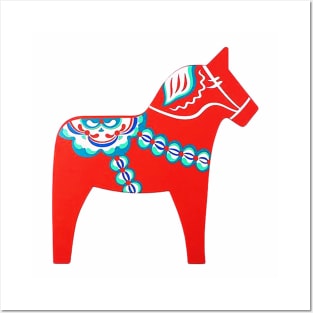 Tie Dye Dala Horse Posters and Art